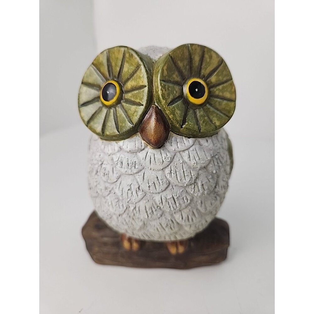 6" Cermic Owl Garden Statue‎ Figurine Indoor/Outdoor Bird